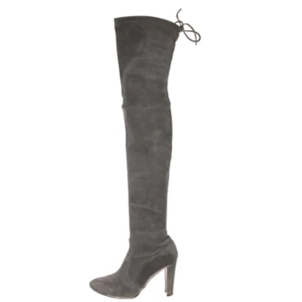 Stuart Weitzman over the knees suede boots. Very elegant color